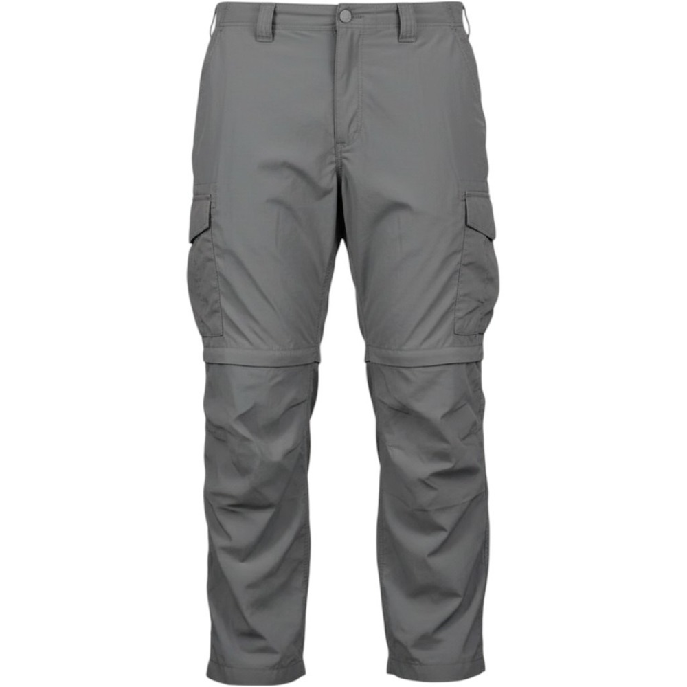 Columbia Mens Gray Convertible Cargo Hiking Pants Zip Off Shorts 42x30 Ripstop